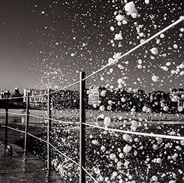 Flocons d'eau de la série Interférences